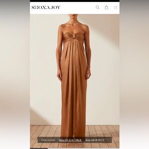 Selling Shona Joy La Lune dress in Almond